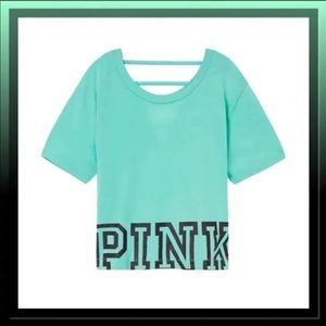 PINK Victoria's Secret Tops - Victoria Secret Pink Oversized Crop Top PINK Victoria's Secret Tops - Victoria Secret Pink Oversized Crop Top